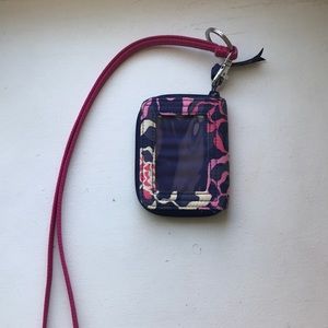 Vera Bradley Lanyard with Photo ID compartment